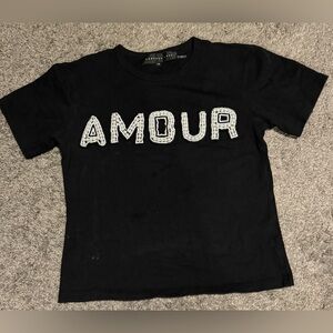 Amour Black Pearl embroidered shirt size xs